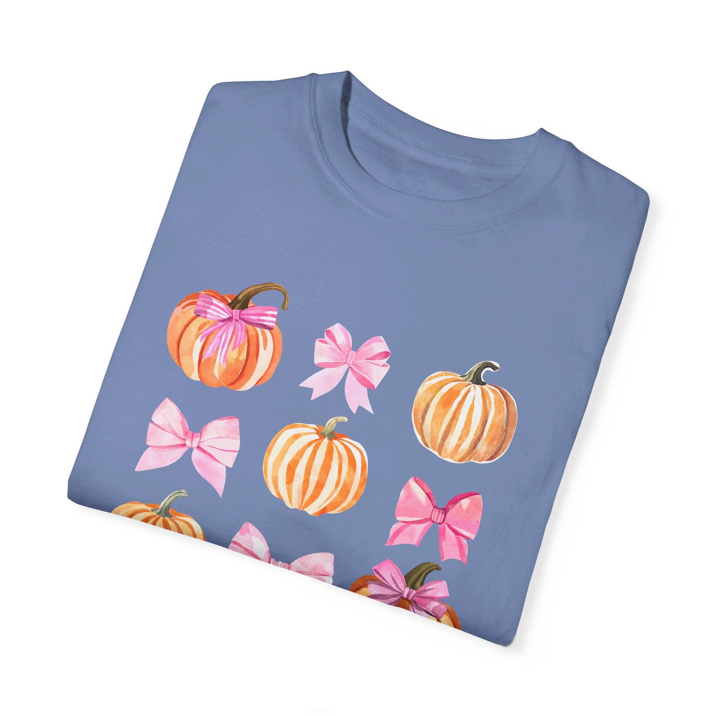 Pink Bow Pumpkin Watercolor T Shirt, Autumn Shirt, Pumpkin Tee, Coquette Halloween, Coquette Autumn, Pink Bow Tee, Pumpkin Shirt, Unisex Shirt, Couples Matching Tee